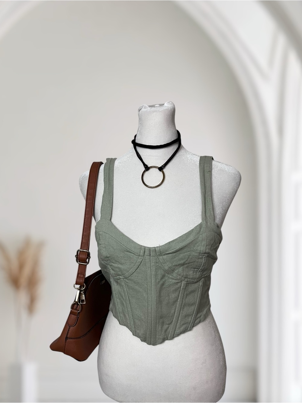 Altard State Size M Corset Crop Top